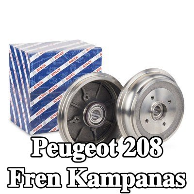 BOSCH Arka aks fren kampanası, 273mm, ABS sensör halkalı, tekerlek yatağı ile — 2012 Peugeot 208