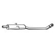 WALKER Orta susturucu 1860mm, montaj parçaları olmadan — Peugeot 806 (9)