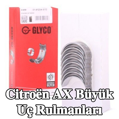 GLYCO Büyük Uç Yatakları Çelik tabanlı alüminyum alaşımı — Citroën Ax