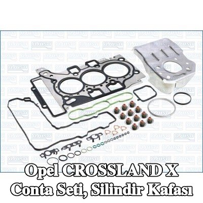 AJUSA Conta seti, silindir kapağı contalı silindir kapağı, valf gövdesi contalı — Opel Crossland X