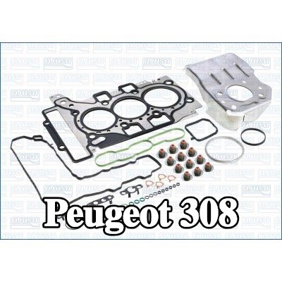 AJUSA مجموعة حشيات, رأس الأسطوانة مع حشوة رأس الأسطوانة, مع أختام ساق الصمام — Peugeot 308