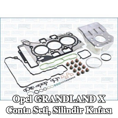 AJUSA Conta seti, silindir kapağı contalı silindir kapağı, valf gövdesi contalı — Opel Grandland X