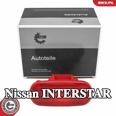 ESEN SKV مصباح الفرامل الثالث في الوسط, يسار, الخلفي, مع لمبة — Nissan Interstar