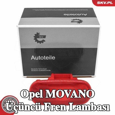 ESEN SKV Üçüncü fren lambası Merkez, Sol, Arka, ampul ile — Opel Movano