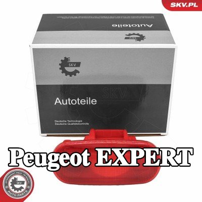 ESEN SKV مصباح الفرامل الثالث في الوسط, يسار, الخلفي, مع لمبة — Peugeot Expert