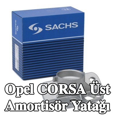 SACHS Üst amortisör yatağı Arka Aks Sağ, Rulman gerekli değildir — Opel Corsa