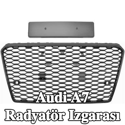 DIEDERICHS Radyatör ızgarası parlak, siyah — Audi A7
