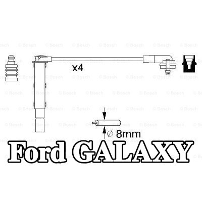 BOSCH مجموعة أسلاك الإشعال — Ford Galaxy