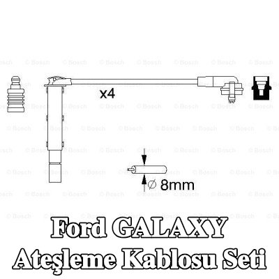 BOSCH Ateşleme kablosu seti — Ford Galaxy