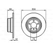 BOSCH Fren diski Dış Çap: 323, 8mm, düz, Kaplamalı — Toyota Land Cruiser (4)