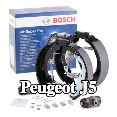BOSCH مجموعة فرامل أسطوانية مع الملحقات, مع أسطوانة فرامل العجلة — Peugeot J5