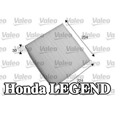 VALEO مرشح حبوب اللقاح CLIMFILTER COMFORT, مرشح الجسيمات — Honda Legend