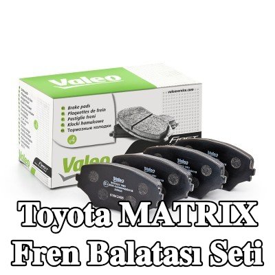 VALEO Fren balatası seti FIRST, Ön Aks, 17mm, gıcırtı önleyici plaka olmadan — 2002 Toyota Matrix