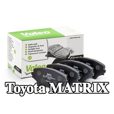 VALEO طقم وسادات الفرامل FIRST, المحور الأمامي, 17mm, بدون لوحة مانعة للصرير — 2002 Toyota Matrix