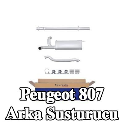 HELLA Arka susturucu Arka, montaj parçaları ile — Peugeot 807