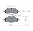 TEXTAR Fren balatası seti 19, 7mm, fren kaliperi vidaları ile, aksesuarlarla — Ford Tourneo Custom (7)