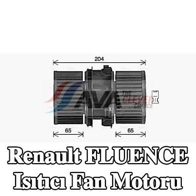 AVA COOLING SYSTEMS Isıtıcı fan motoru — Renault Fluence