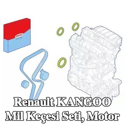 CORTECO Mil Conta Seti, motor kasnağı tarafı — Renault Kangoo
