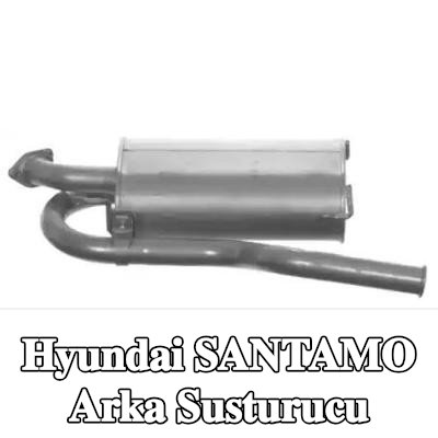 VEGAZ Arka susturucu 830, 900mm — Hyundai Santamo