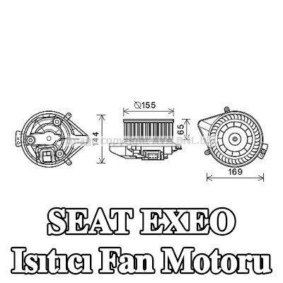 PRASCO Isıtıcı fan motoru — SEAT Exeo