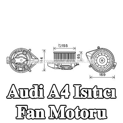 PRASCO Isıtıcı fan motoru — 2002 Audi A4