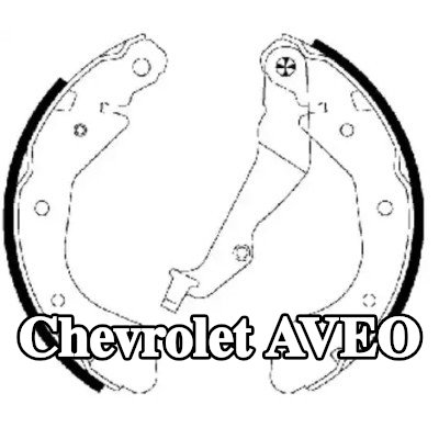 BOSCH مجموعة أحذية الفرامل — 2003 Chevrolet Aveo