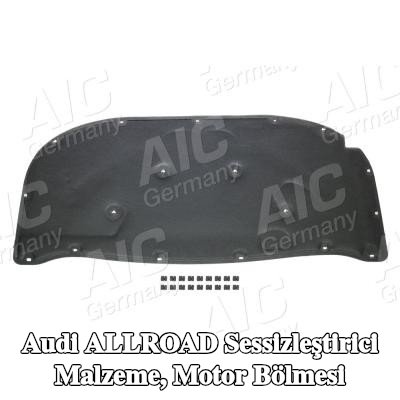 AIC Sessizleştirici Malzeme, motor bölmesi Kaput, sabitleme malzemesi ile — Audi Allroad
