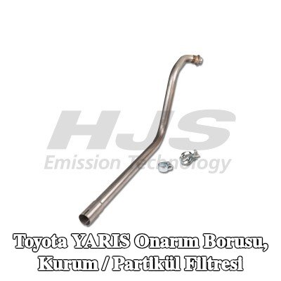 HJS Onarım borusu, kurum / partikül filtresi Orijinal DPF® City Filter® — Toyota Yaris