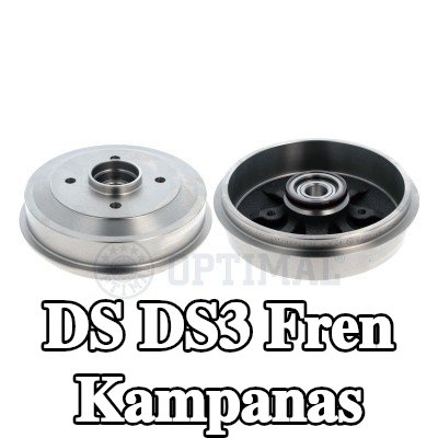 OPTIMAL Arka aks fren kampanası, 239mm, ABS sensör halkalı, tekerlek yatağı ile — DS Ds3
