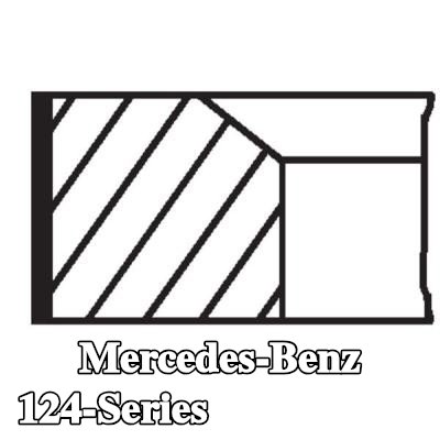 MAHLE مجموعة حلقات المكبس — 1990 Mercedes-Benz 124-Series