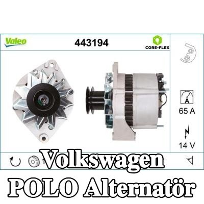 VALEO Alternatör 65A — 1990 Volkswagen Polo