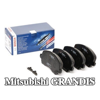 BOSCH مجموعة وسادات الفرامل 15, 6mm — 2000 Mitsubishi Grandis