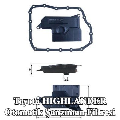 MAHLE Conta/sızdırmazlık elemanlı otomatik şanzıman filtresi — 2015 Toyota Highlander