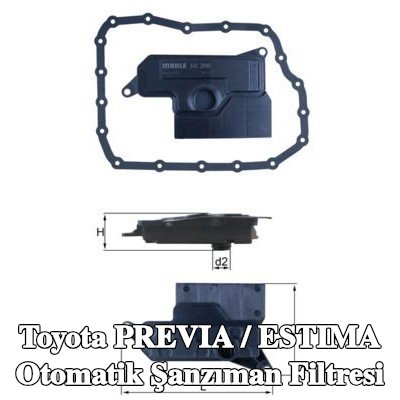 MAHLE Conta/sızdırmazlık elemanlı otomatik şanzıman filtresi — Toyota Previa / Estima