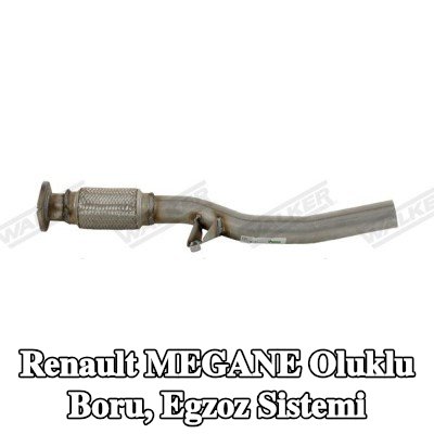 WALKER Oluklu Boru, egzoz sistemi — Renault Megane