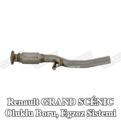 WALKER Oluklu Boru, egzoz sistemi — Renault Grand Scénic