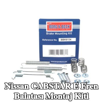 BORG & BECK Fren balatası montaj kiti — 2000 Nissan Cabstar E