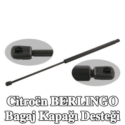 FEBI BILSTEIN Bagaj kapağı amortisörü (Her iki taraf), 700mm — 2002 Citroën Berlingo