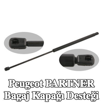FEBI BILSTEIN Bagaj kapağı amortisörü (Her iki taraf), 700mm — 2000 Peugeot Partner