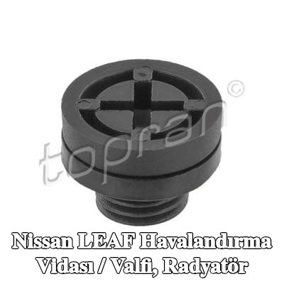TOPRAN Havalandırma vidası / valfi, conta halkalı radyatör — Nissan Leaf