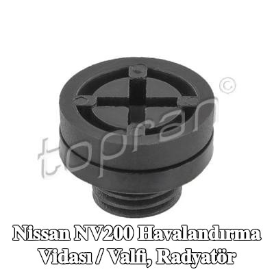 TOPRAN Havalandırma vidası / valfi, conta halkalı radyatör — Nissan Nv200