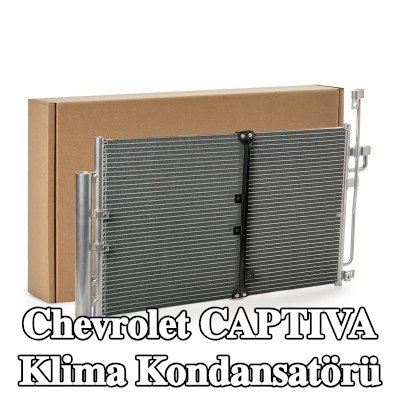 RIDEX Klima kondansatörü 670 x 395 x 16 mm, kurutuculu — Chevrolet Captiva
