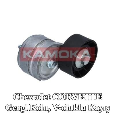 KAMOKA Gergi kolu, Sabitleme/montaj malzemeli V-kanallı kayış, vida ile — Chevrolet Corvette