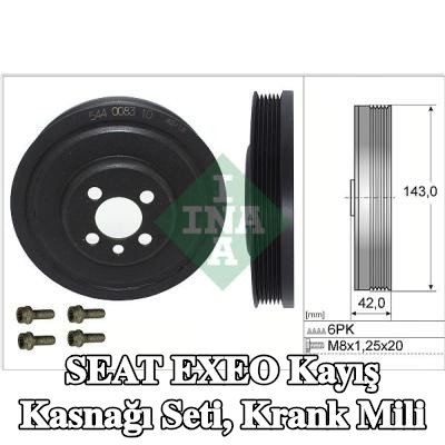 INA Kayış Kasnağı Seti, krank mili — SEAT Exeo