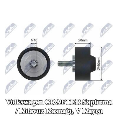 NTY Saptırma / Kılavuz Kasnağı, V kayışı — Volkswagen Crafter