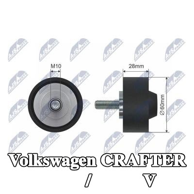 NTY بكرة انحراف/توجيه، حزام V — Volkswagen Crafter