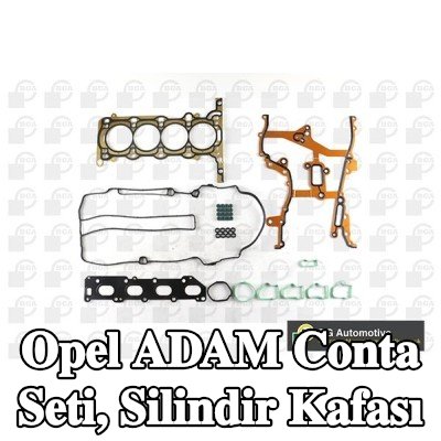 BGA Conta seti, silindir kapağı contalı silindir kapağı, valf kapağı contası ile, valf gövdesi contalı — 2012 Opel Adam