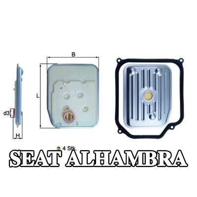 MAHLE مجموعة مرشح ناقل الحركة الأوتوماتيكي مع حشية/سداد — 2002 SEAT Alhambra