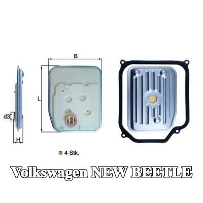 MAHLE مجموعة مرشح ناقل الحركة الأوتوماتيكي مع حشية/سداد — Volkswagen New Beetle