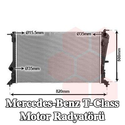 VAN WEZEL Motor radyatörü — Mercedes-Benz T-Class